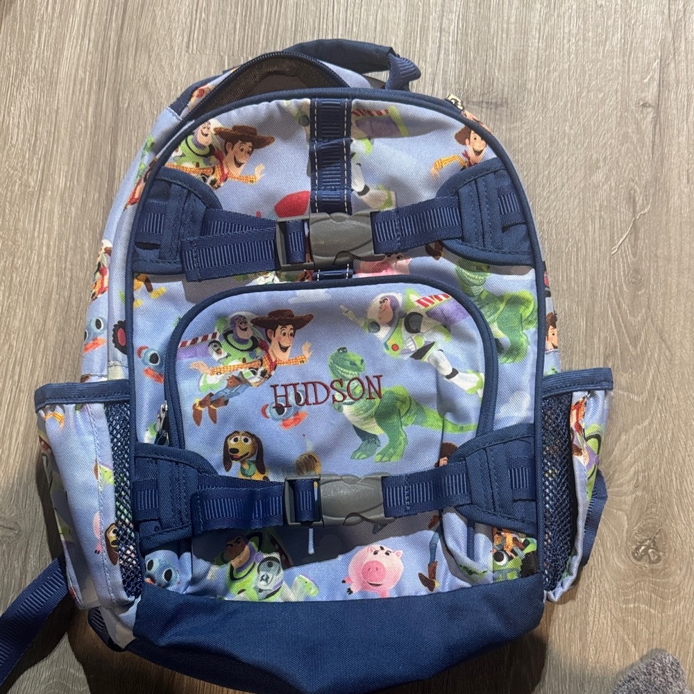 Pottery Barn Kids Toy Story Backpack - Light Blue and Navy
